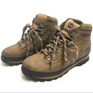 Timberland camel lace up boots boots size 7
